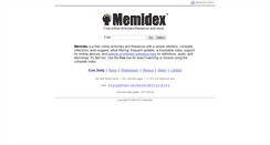 Desktop Screenshot of memidex.com