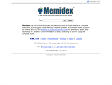 Tablet Screenshot of memidex.com